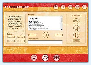 The pronunciation practice panel